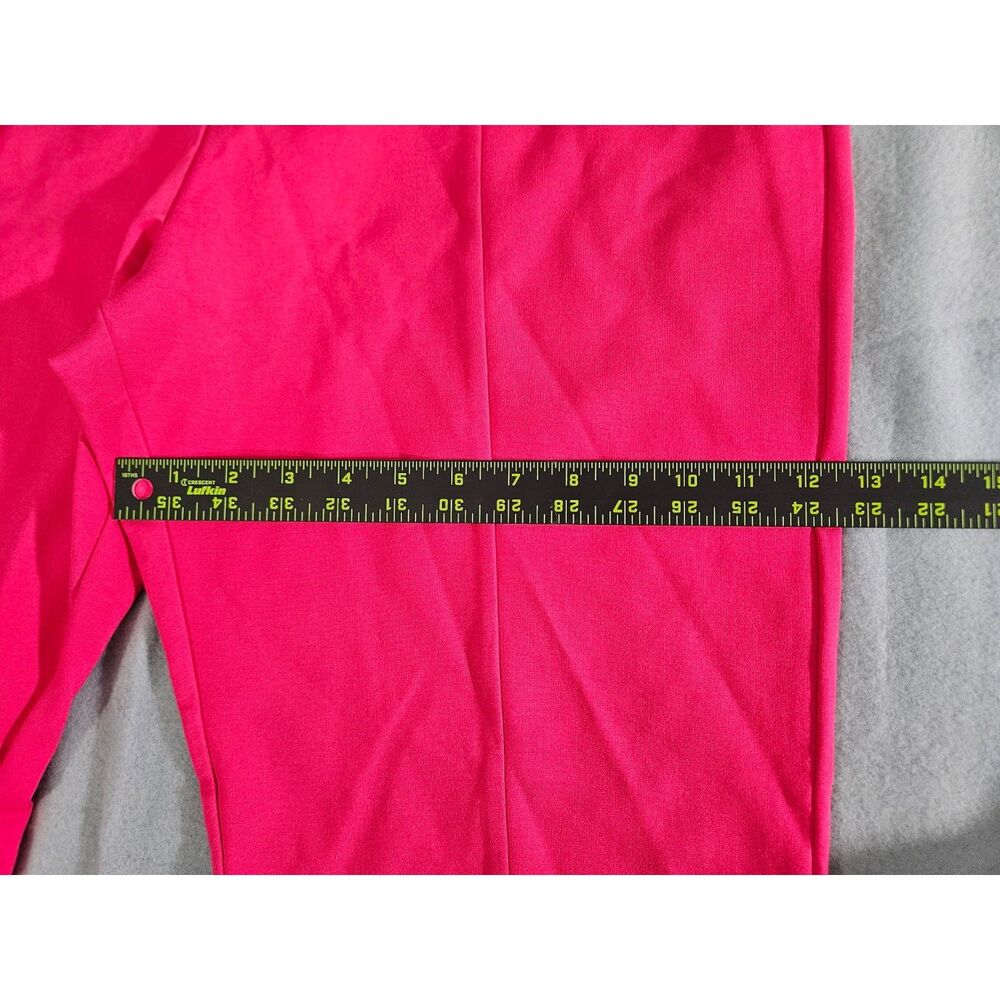 Michael Kors Deep Pink Front Seam Ankle Slit Pull On Pants NWT 2X Plus Size - Picture 10 of 12